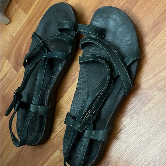 Chaco’s Woman’s Ladies Dorra Sandals Size 9 Dark Green/Gray Black - Picture 3 of 6